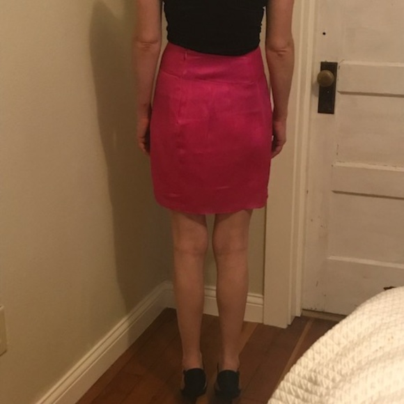 Jenni Kayne Pink Silk Skirt - Like New! - Picture 3 of 5
